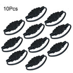 10X Black Vintage Door Pull Handle Knob Zinc Alloy for Cabinets