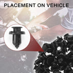 Front Fender Skirt Clips for Honda CR-V 1997-2020 & CR-Z 2011-2016, 50 Pcs