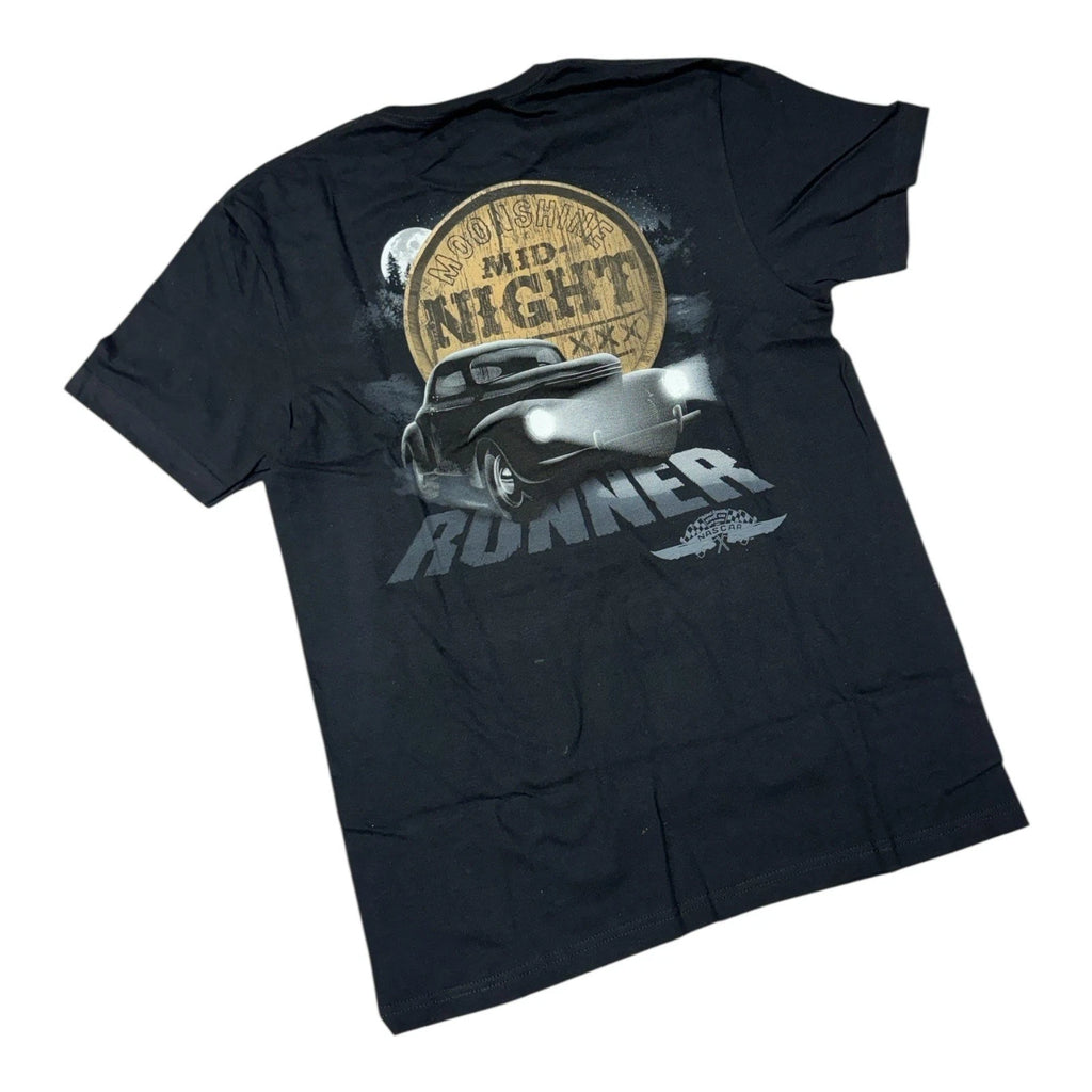 NASCAR T-Shirt Black Midnight Runner for Fans (2000–2024)