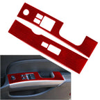 Carbon Fiber Window Lift Switch Panel Covers for Nissan 350Z (2003-2009)