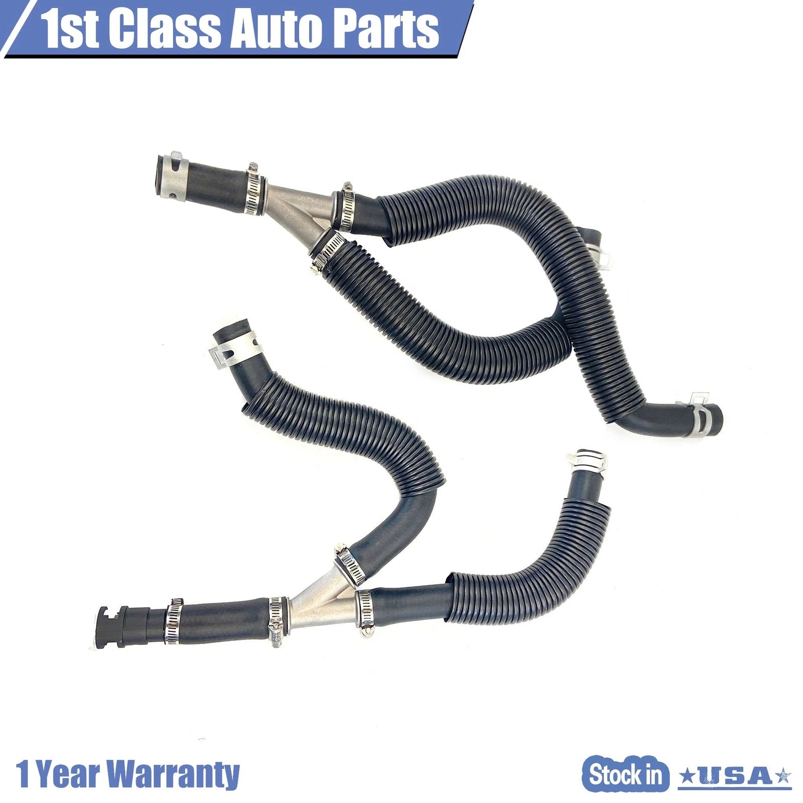 2X Heater Hose Assembly for Volkswagen Routan, Chrysler Town & Country (2009–2012)