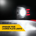 LED License Plate Light for Toyota Tacoma (1995–2004) - Red OLED Tube Pair
