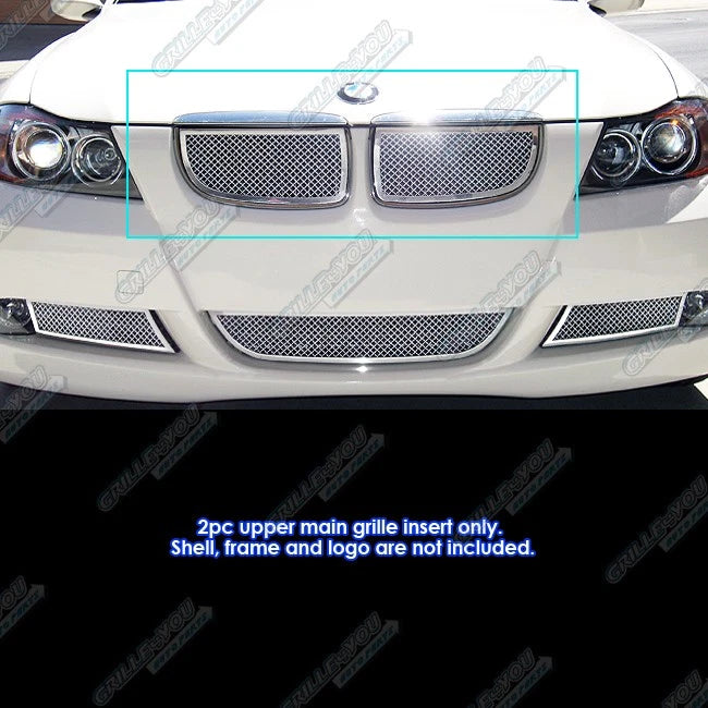 Stainless Steel Chrome Mesh Grille Insert for BMW 325I/330I (2006–2007)