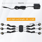 8Pack Dimmable LED Mini Spotlight for Display Cabinet Showcase (6400K)