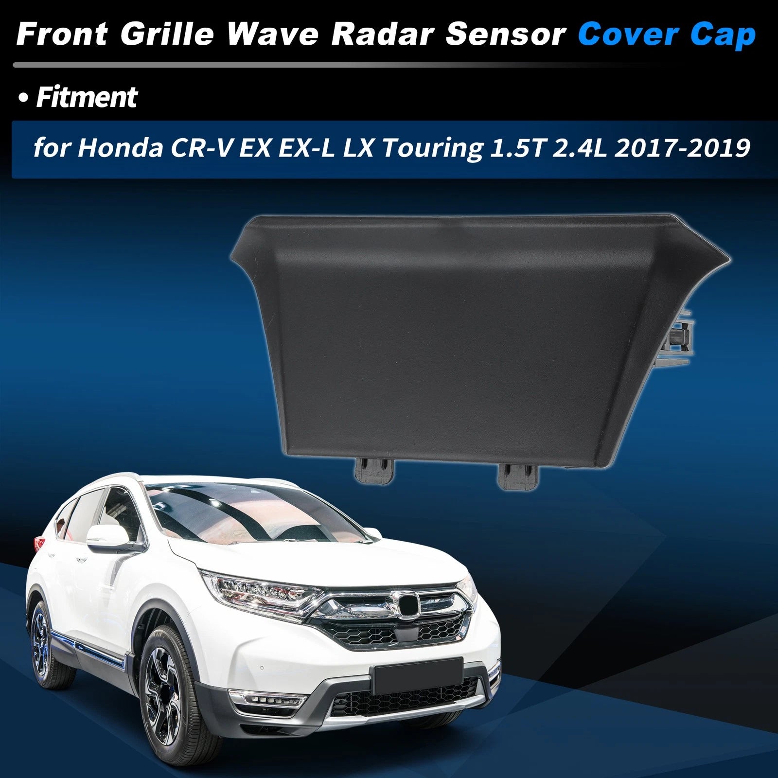 Front Grille Wave Radar Sensor Cover Cap for Honda CR-V (2017–2019) No.71124TLAA00