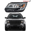 Chrome Headlights for Ford Explorer Limited/XLT/Platinum (2016–2018)