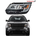 Chrome Headlights for Ford Explorer Limited/XLT/Platinum (2016–2018)
