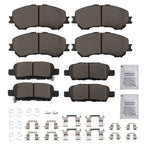 Front & Rear Ceramic Brake Pads for Nissan Qashqai/Rogue (2014–2019)
