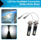 2X H3 LED Headlight Bulbs 6500K for (2002–2019)