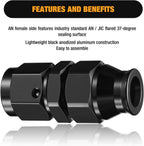 2Pcs 6AN Female to 5/16" Hardline Compression Fitting Adapter for Universal