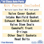 Set of 16 Cylinder Head Gasket Bolts for Ford Mustang 4.6L V8 (2009–2010)