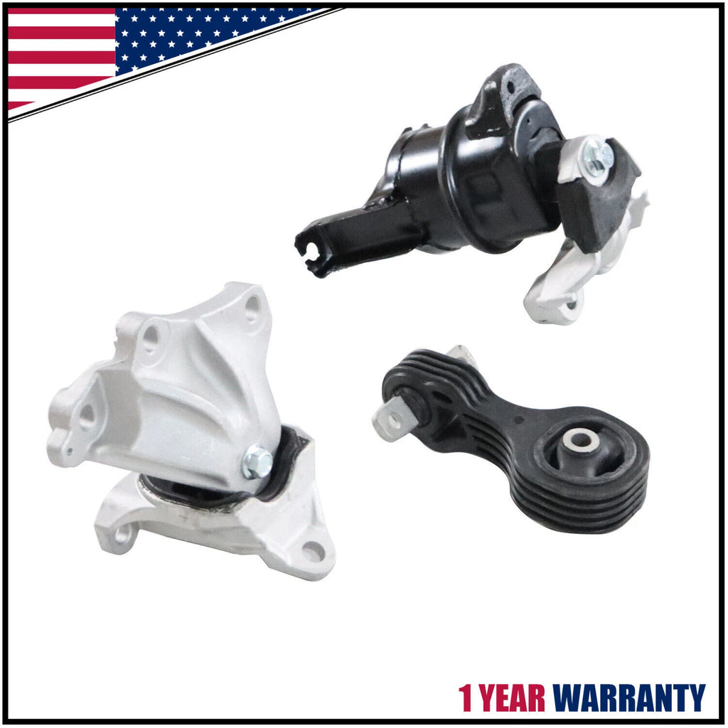 3Pcs Engine Motor & Transmission Mount Set for Honda Civic Sedan (2012–2013)