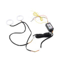 120MM RGB Phone Control Angel Eye Halo Rings Headlight DRL for Car