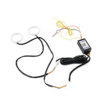 120MM RGB Phone Control Angel Eye Halo Rings Headlight DRL for Car