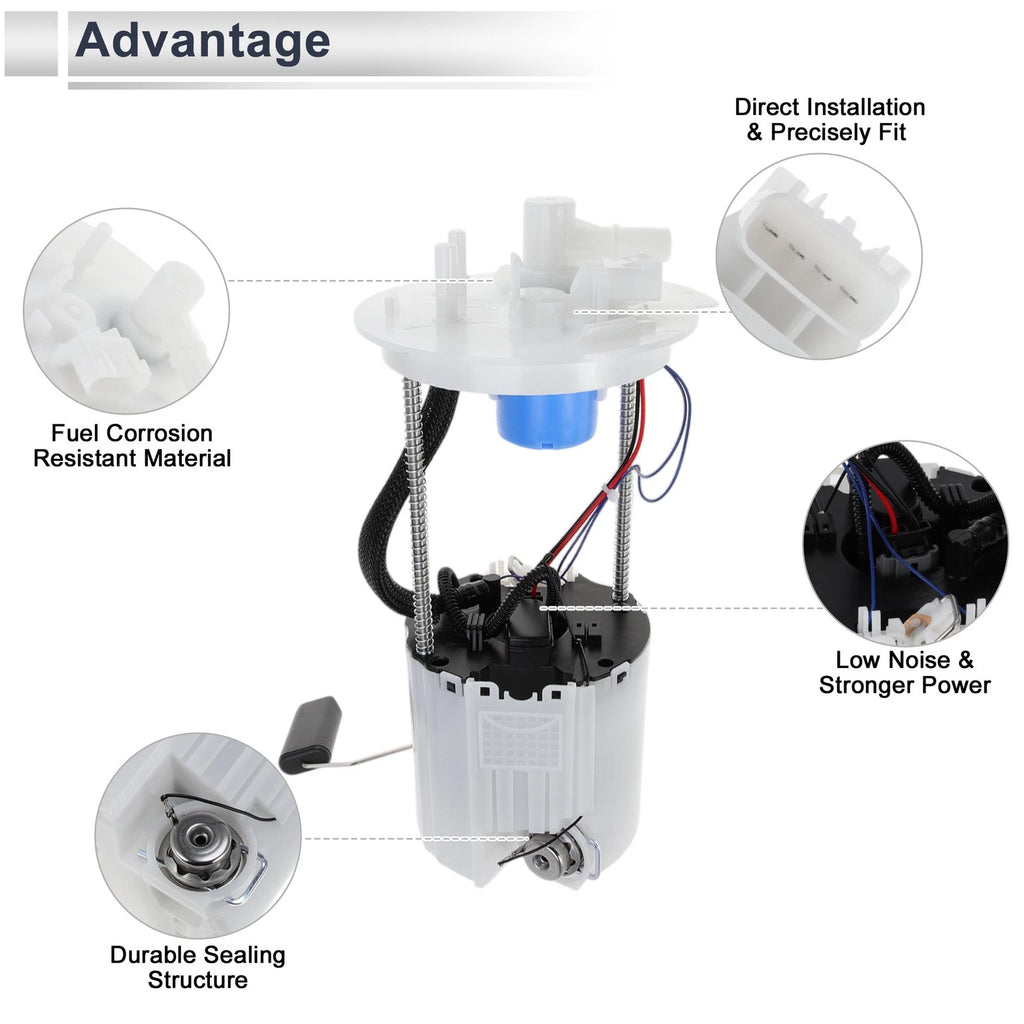 Fuel Pump Assembly for Buick Encore, Chevy Trax (2013–2020) L4 1.4L No.13579895