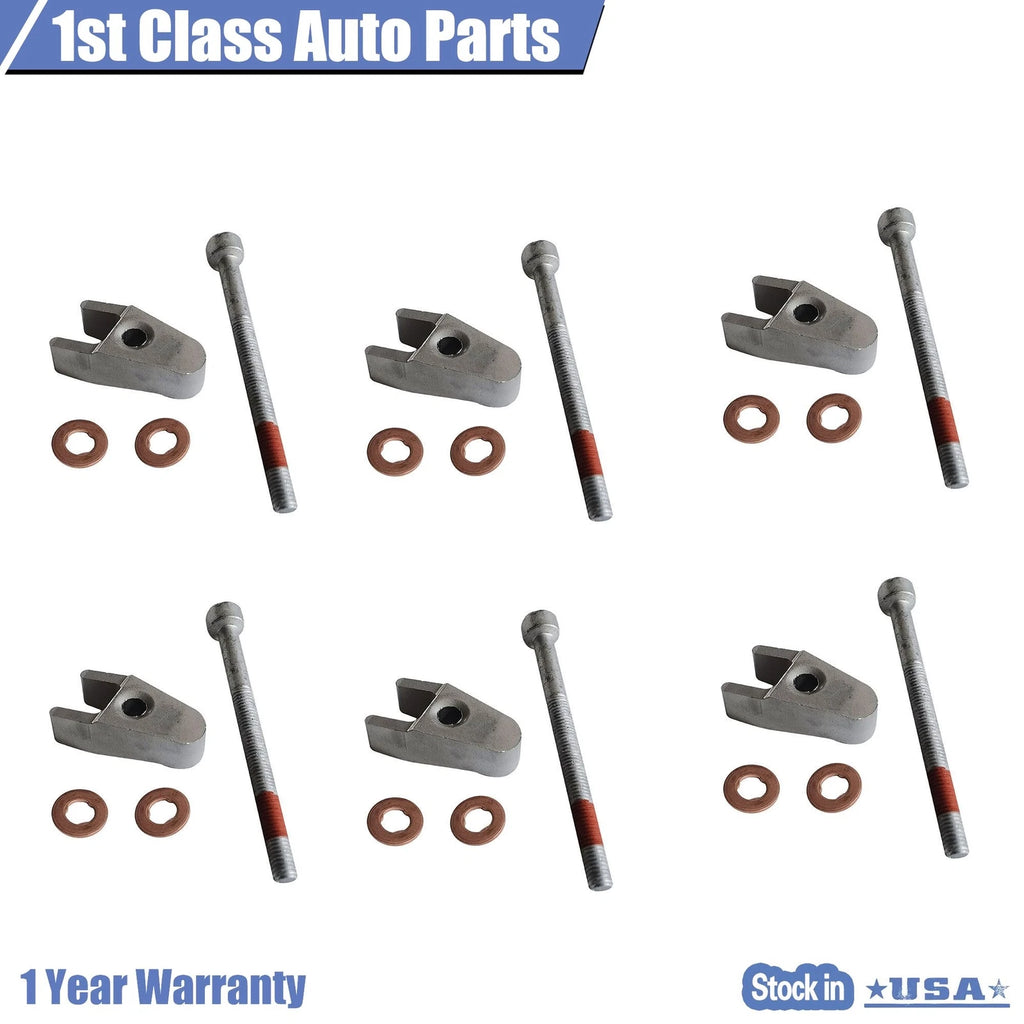 6X Injector Holder Bolt Washer Kit for Mercedes E320 (2005–2008)