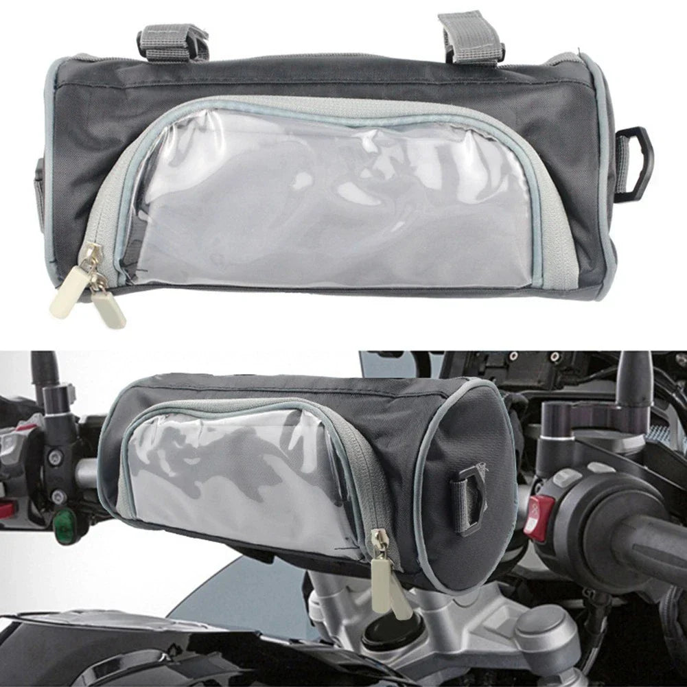 Touch Screen Storage Bag for Motorcycles - Front Handlebar Use