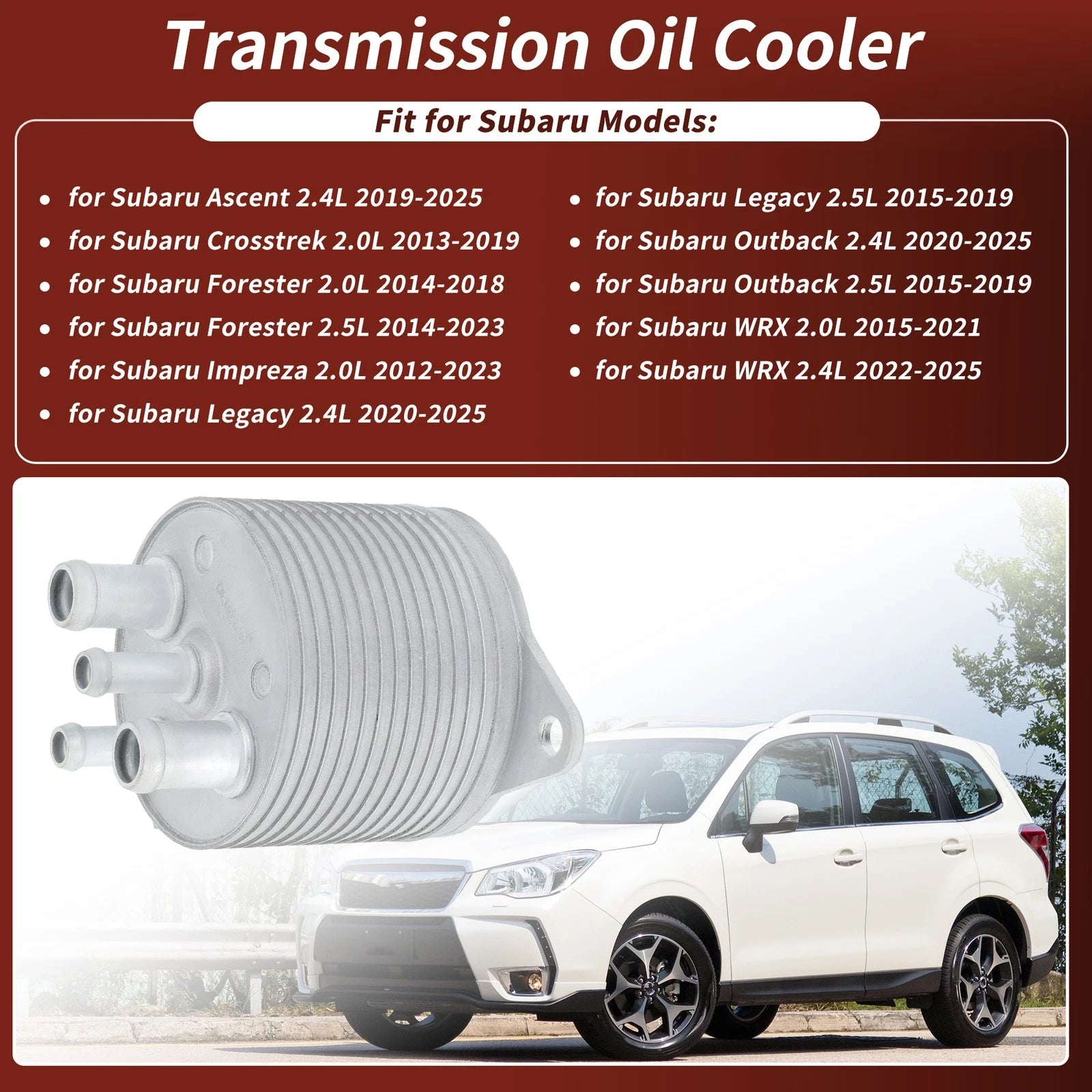 Engine Transmission Oil Cooler No. 31237AA100 for Subaru Ascent (2019–2025)