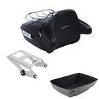 Chrome Trunk Backrest Rack for Harley Touring Road Glide (2014–2026)