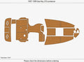 EVA Foam Teak Deck Flooring for Sea Ray 270 Sundancer (1997)