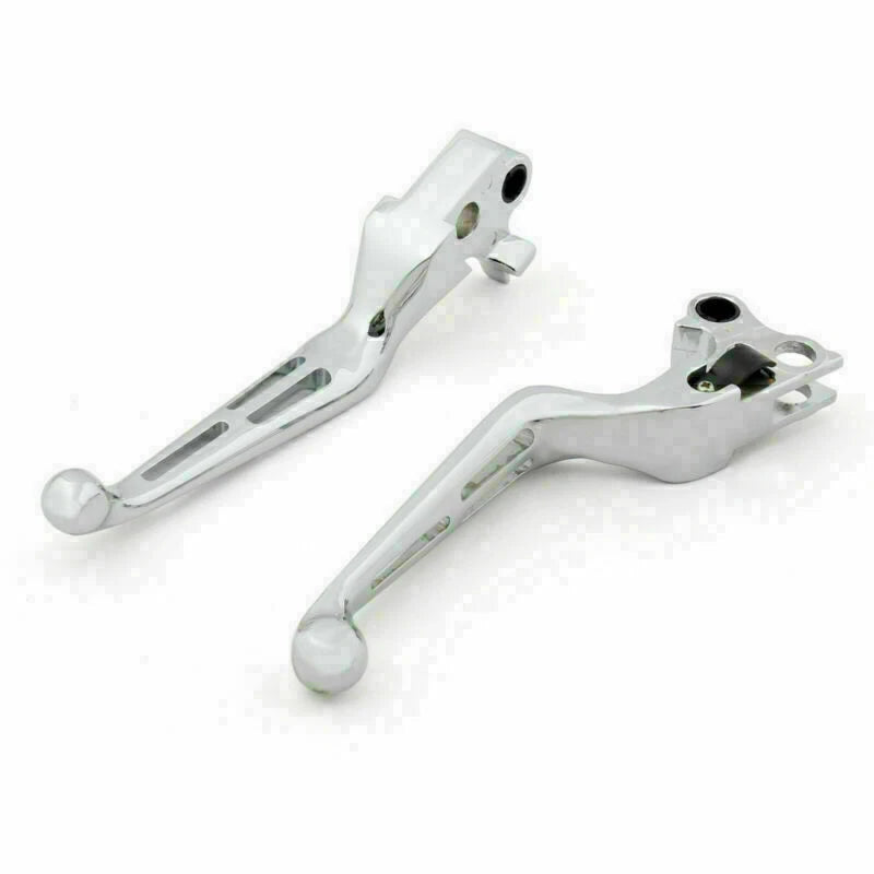 Chrome Brake Clutch Levers for Harley XL Dyna Touring Softail (1996–2007)