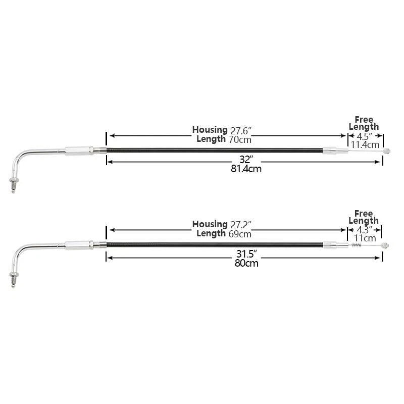 Throttle Cable for Harley Sportster Iron 883 1200 XL883 XL1200 (2004–2023)