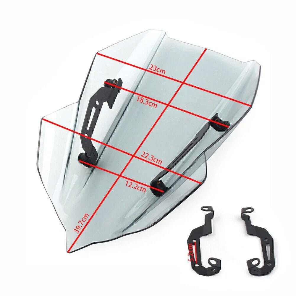 ABS Windscreen Windshield with Bracket for Kawasaki Z400 (2019-2020)