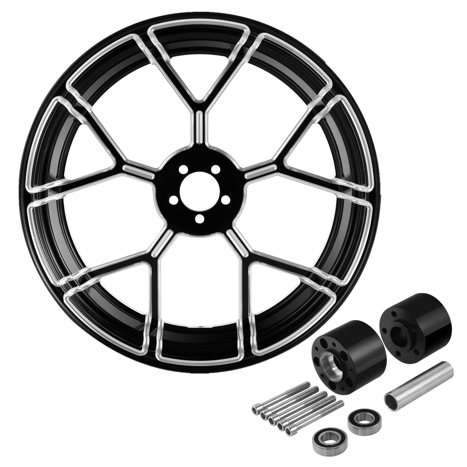 18" Front Wheel Rim for Harley Road Glide (1997–2021) Dual Disc, Hub