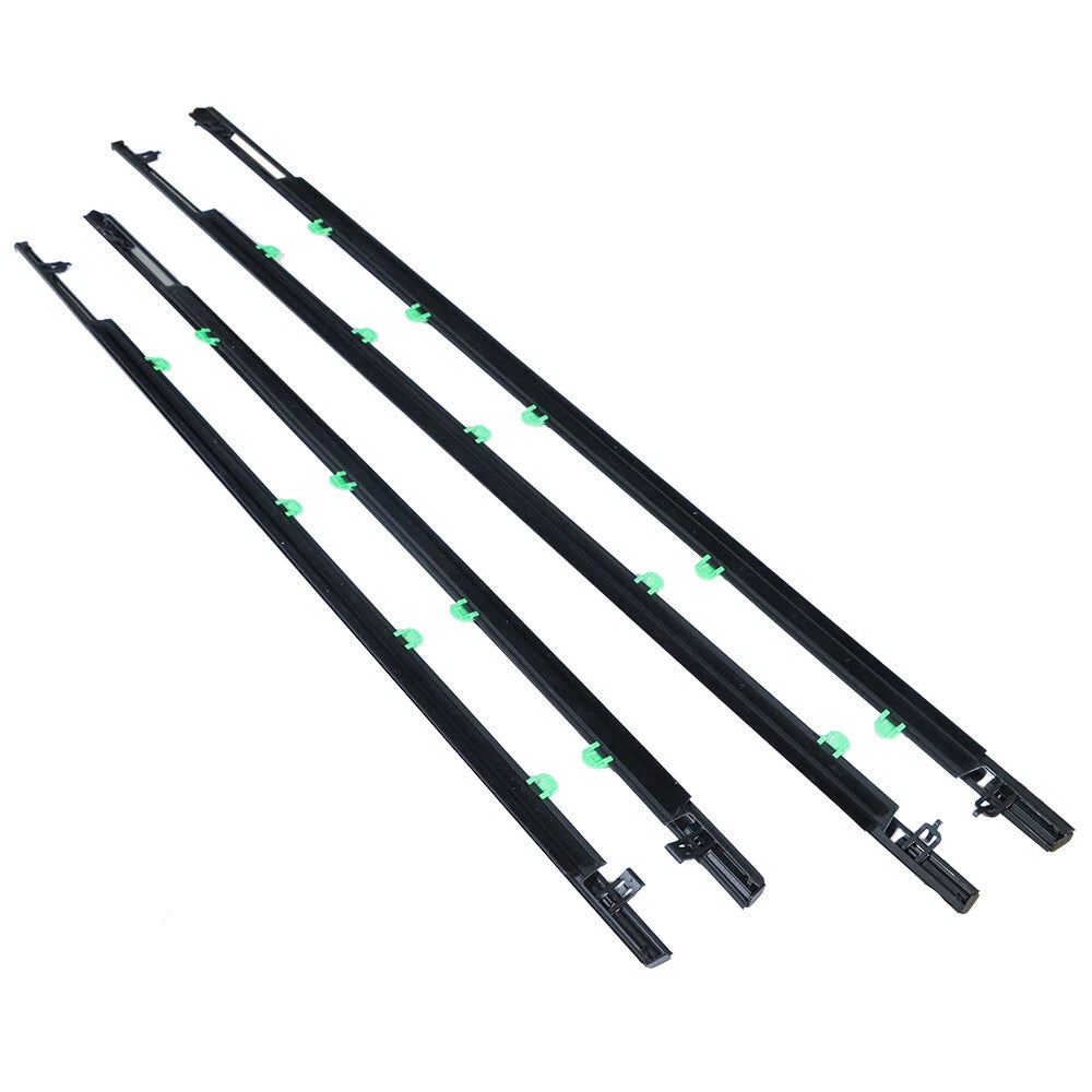 Set of 4 Chrome Window Moulding Trim Weatherstrips for Honda CR-V (2007–2011)