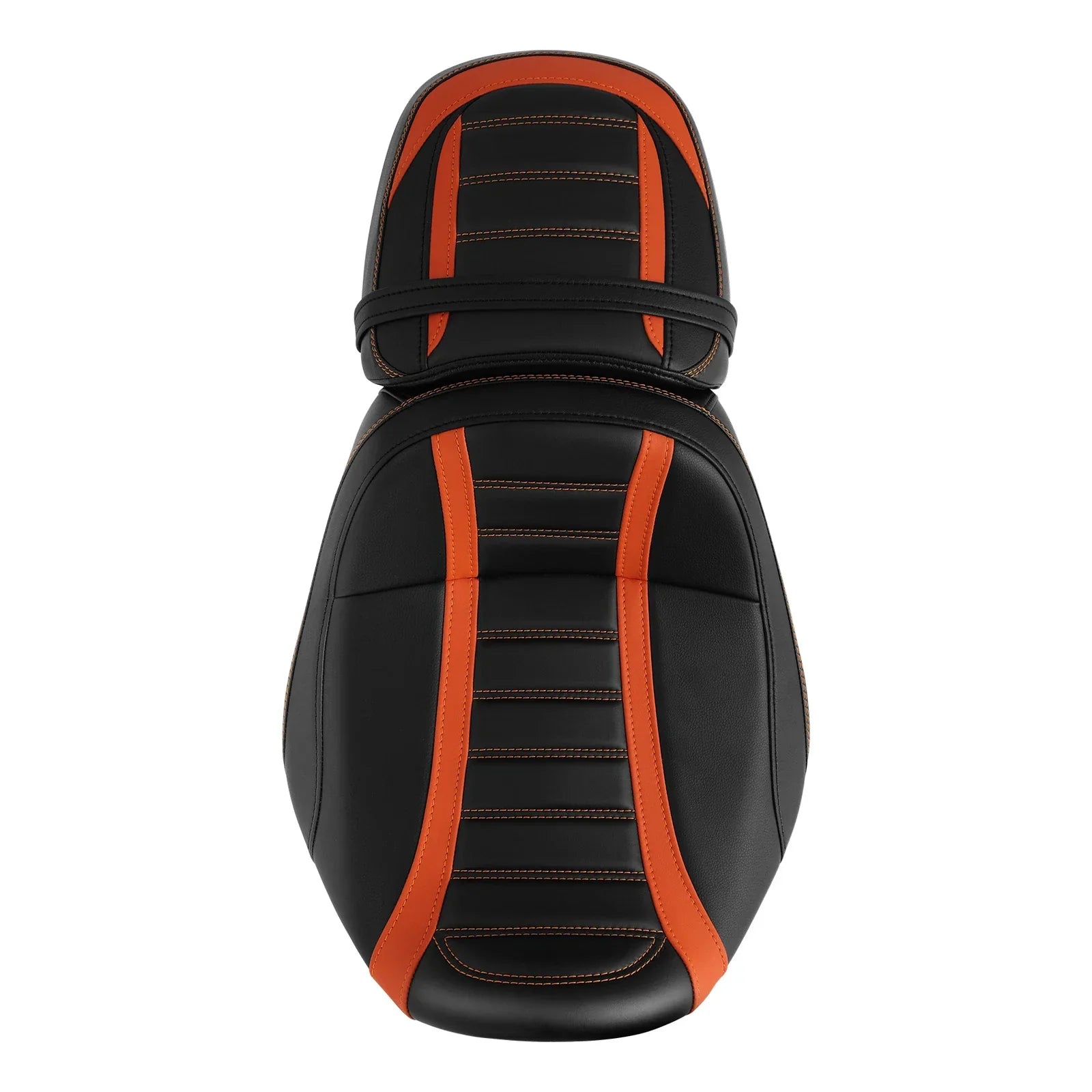 Black Orange Driver Passenger Seats for Harley CVO Road Street Glide (2023-2025)