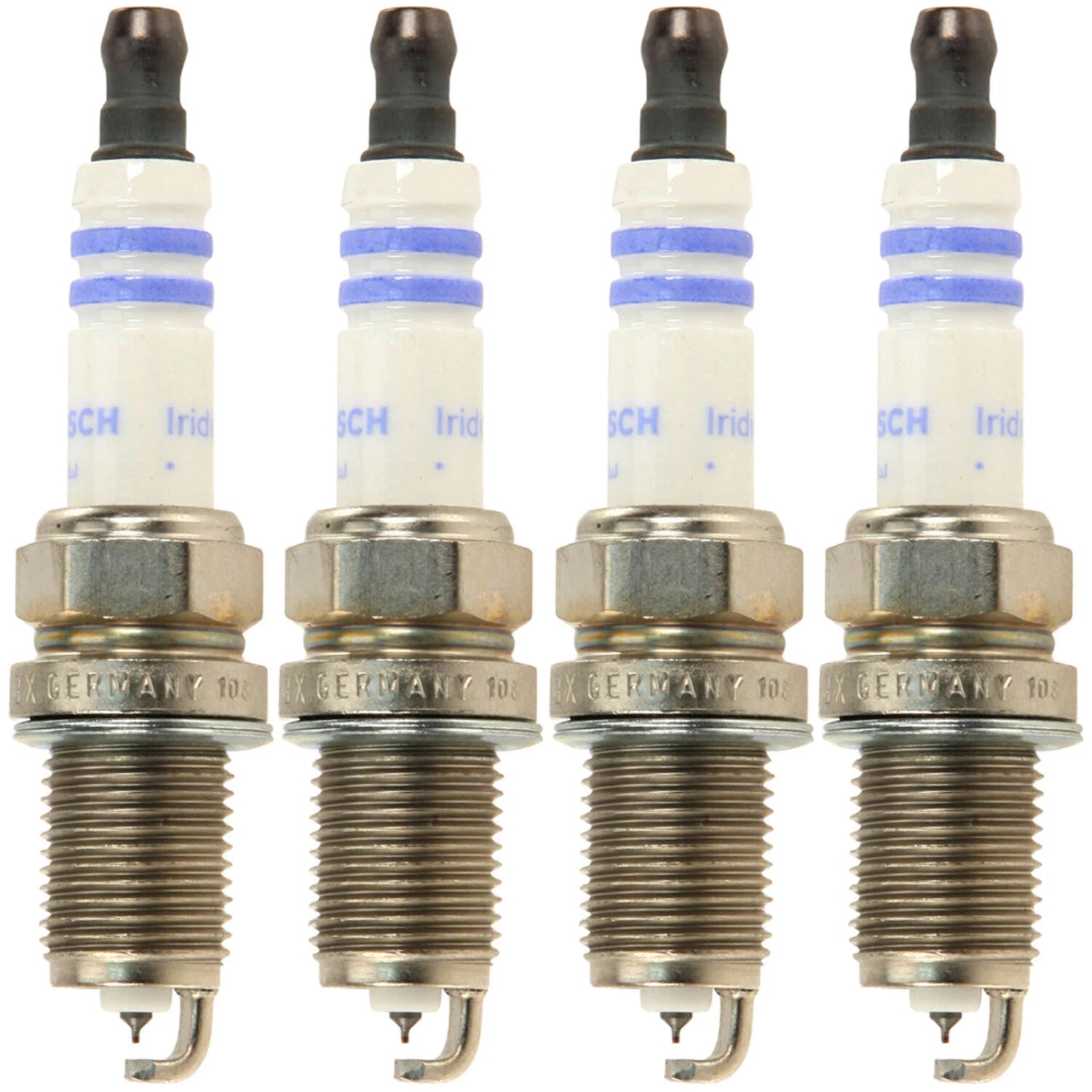Set of 4 Bosch 9600 OE Fine Wire Double Iridium Spark Plugs for Dodge Plymouth (L4)