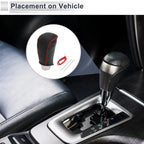 Gear Shift Knob Cover for Toyota Corolla (2009–2013) Pebbled Black Red