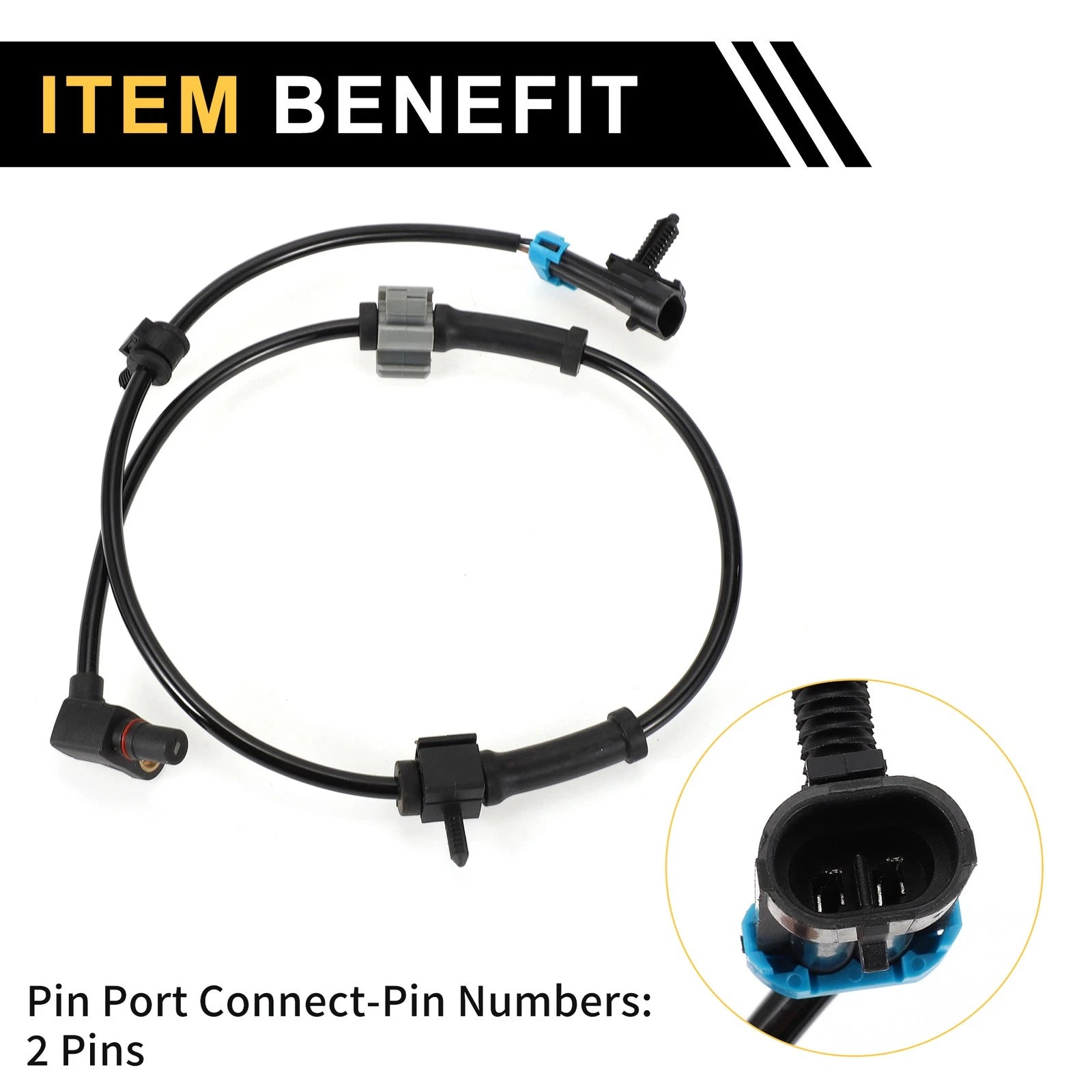 ABS Wheel Speed Sensor for Chevrolet Silverado 2500 (1999–2000) 1 Pc Front Left Right