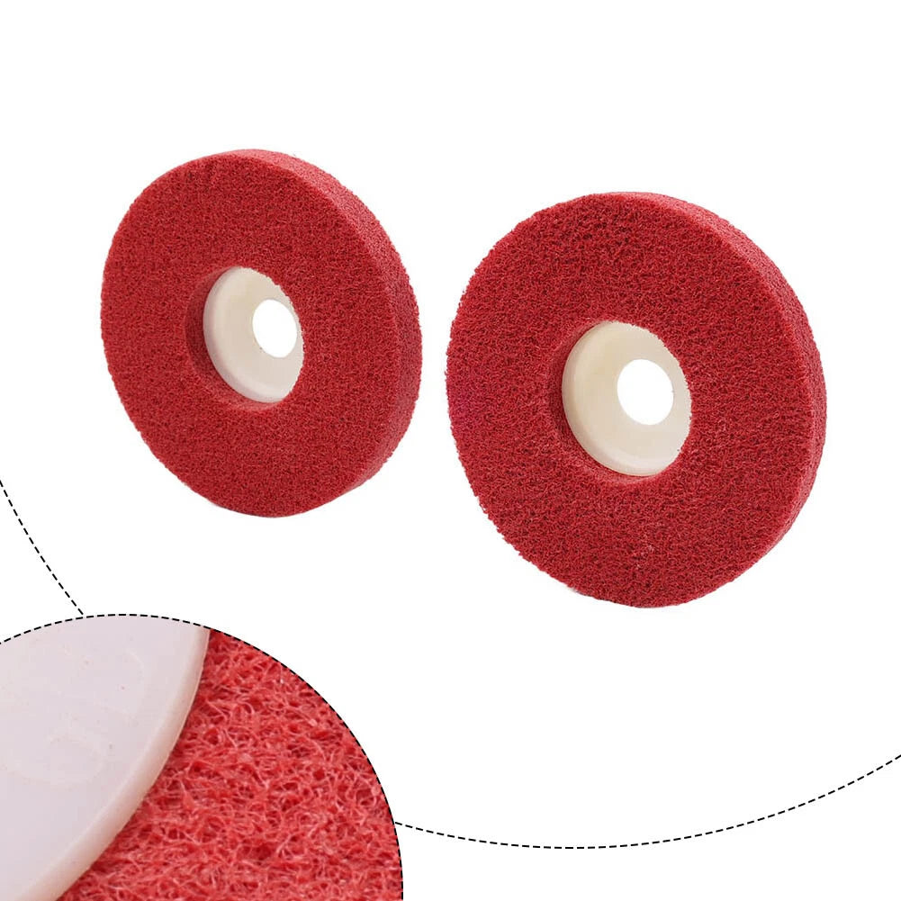 Set of 10 Polishing Wheels for Angle Grinder (4'', Nylon Fiber)