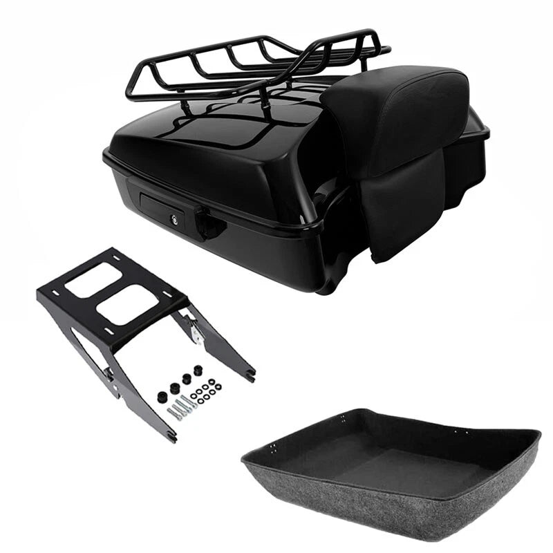 Chopped Trunk Backrest Rack Mount for Harley Sport Glide FLSB (2018–2021)