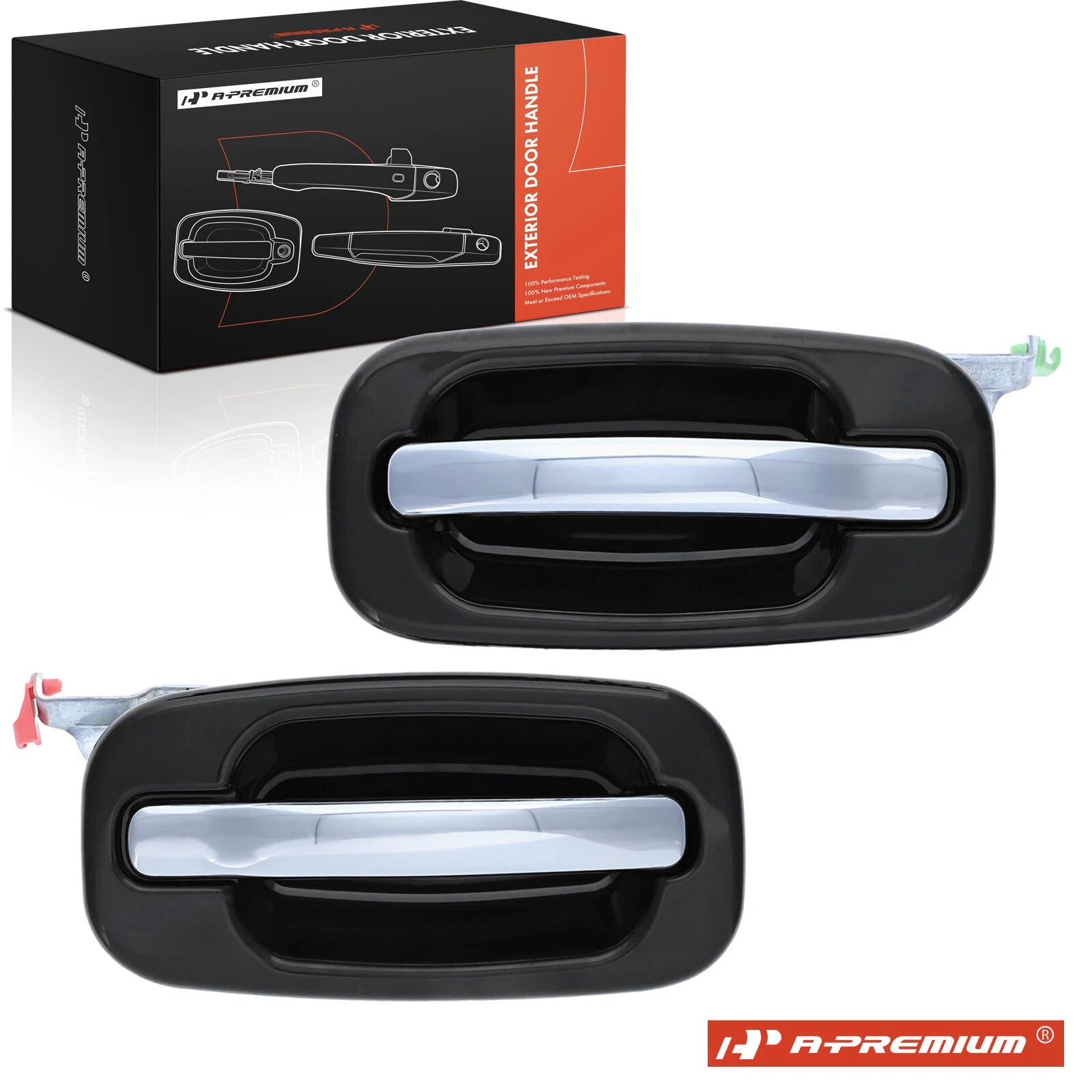 2X Rear Exterior Door Handle for Silverado 1500 2004â2006 Silverado 2500
