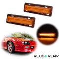 Yellow Amber LED Front Side Marker Lights for Pontiac Firebird (1982–1992)