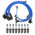 NGK 8mm Wire Set & Denso Spark Plug Kit for Bonneville C10 C2500 K10