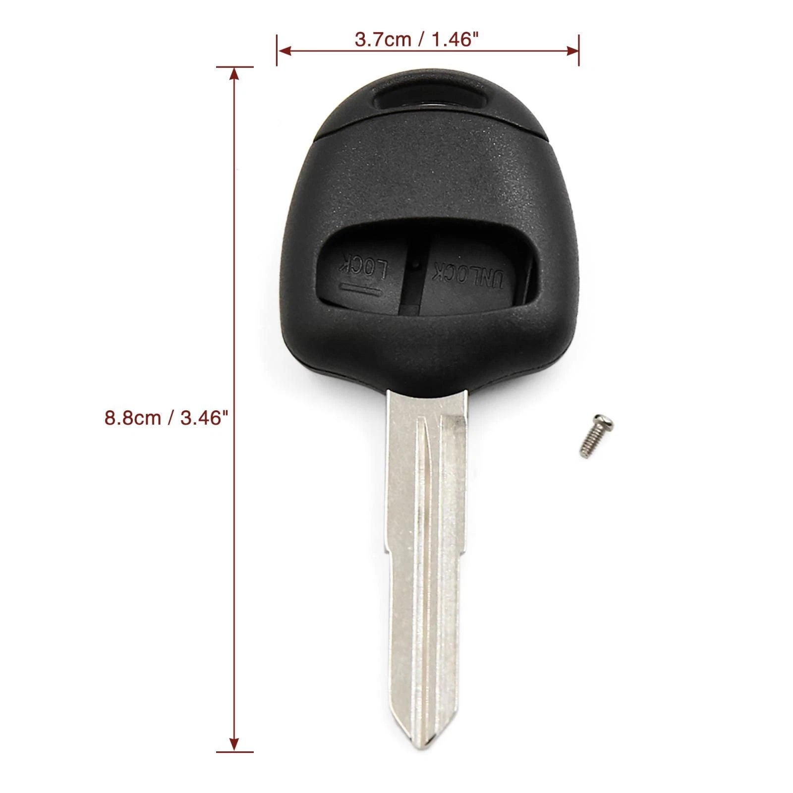 Key Fob Shell Case for Mitsubishi Outlander L200 (2003–2023)