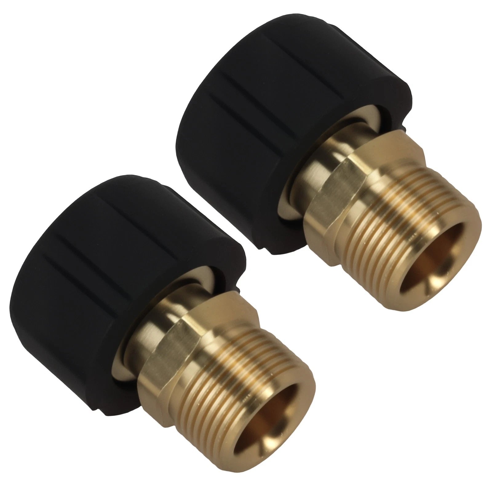 Brass Adapter from M22 x 14mm to M22 x 15mm for Pressure Washer Gun (5000 PSI)