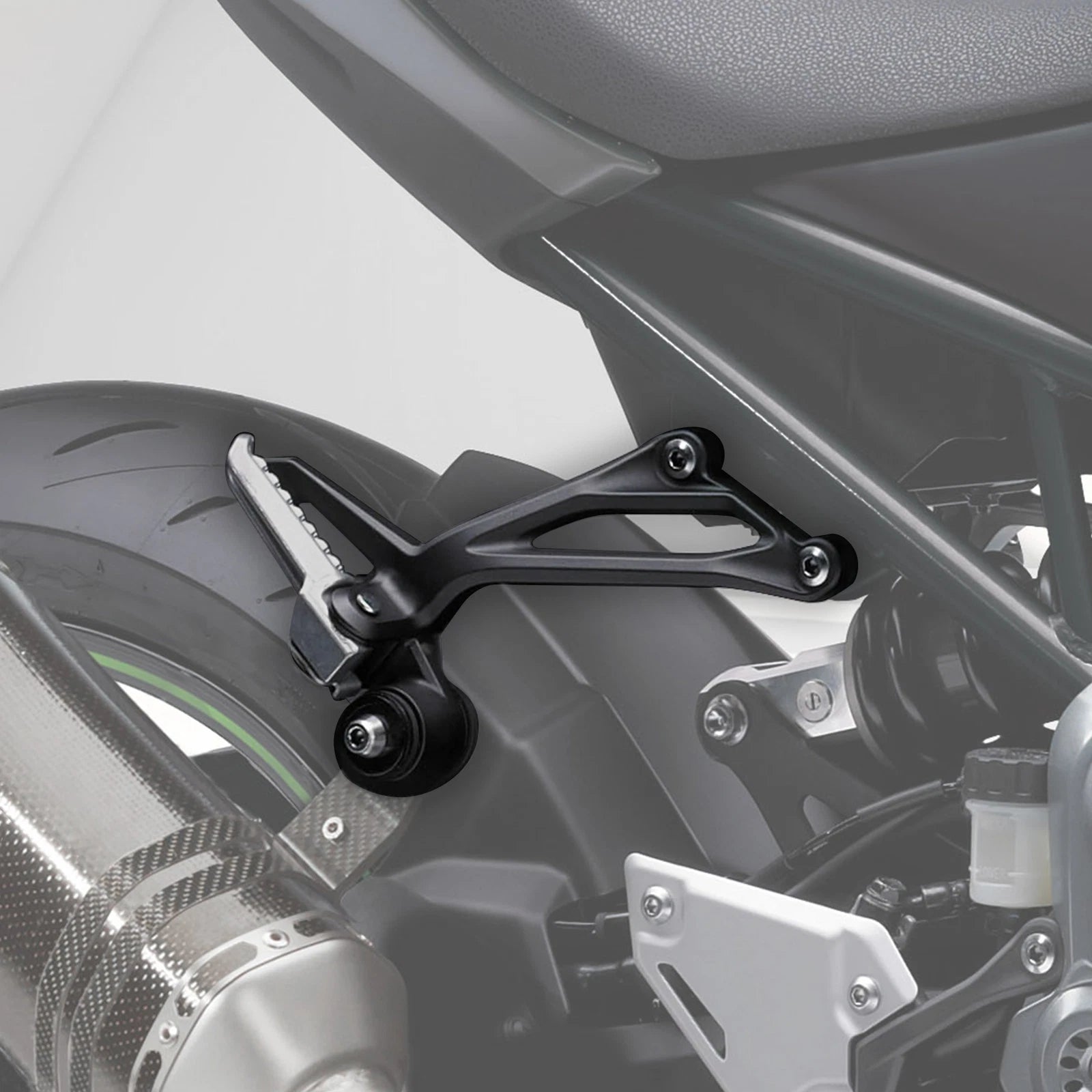 Rear Passenger Footrests Footpegs Brackets for Kawasaki Z900 ABS (2017–2025)