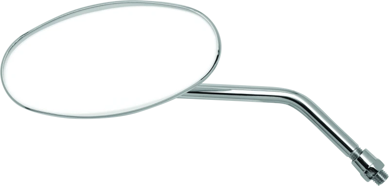 Adjustable Oval Mirror 10mm for Motorcycles and Powersports Vehicles