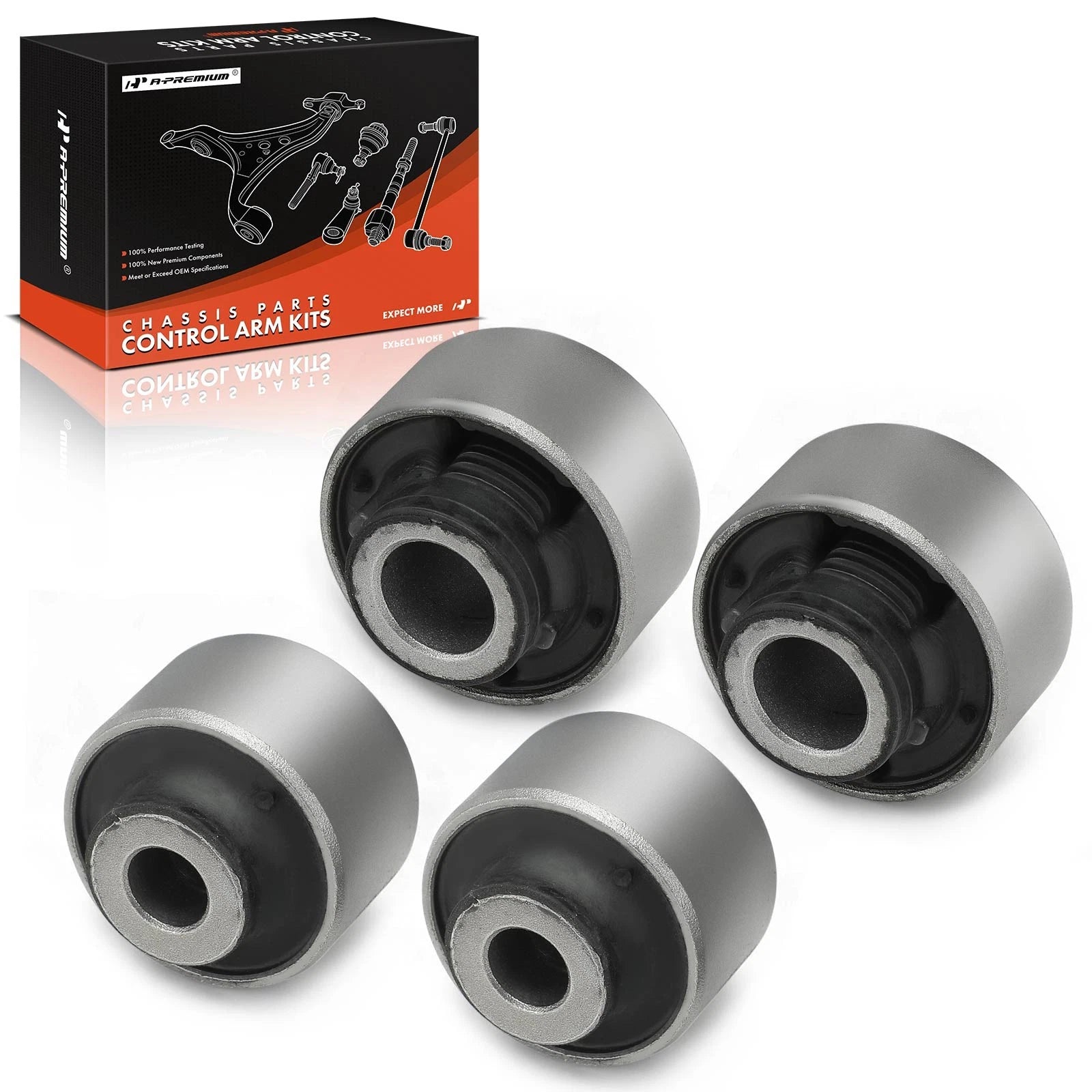 Set of 4 Control Arm Bushings for Nissan Versa (2007–2019)