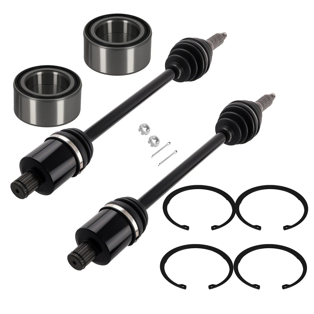 Rear Left/Right Complete CV Axles with Bearing for Polaris Ranger (2013–2017)