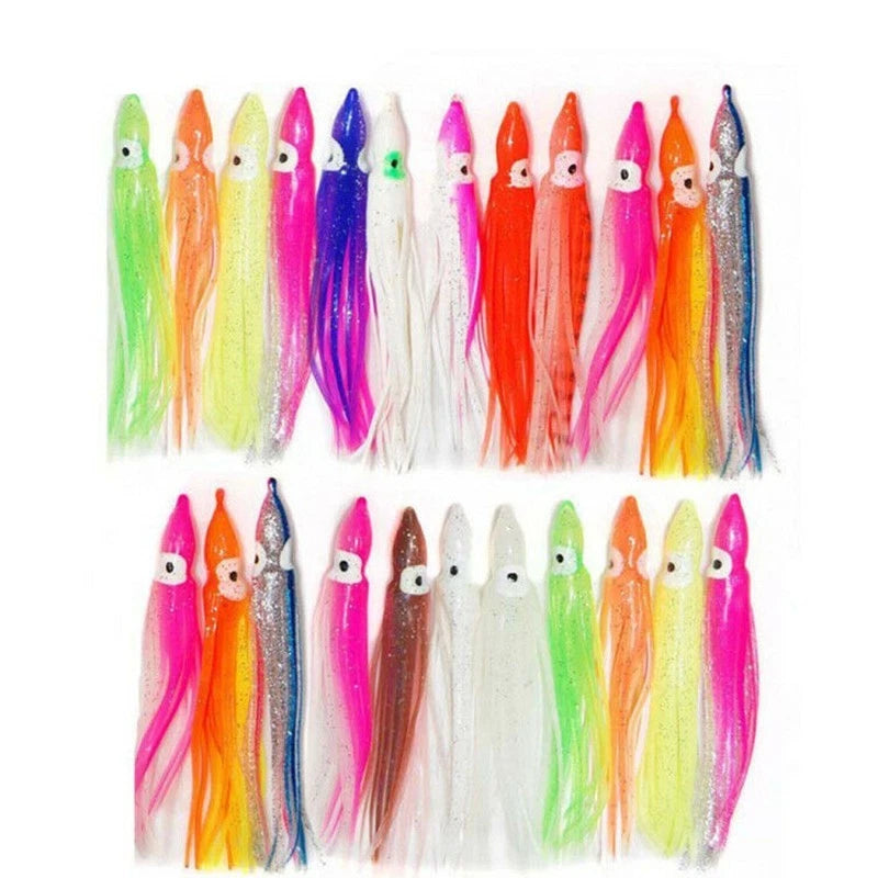 Squid Fishing Lures Skirt Bait for Saltwater (5/6/9/10/16cm)