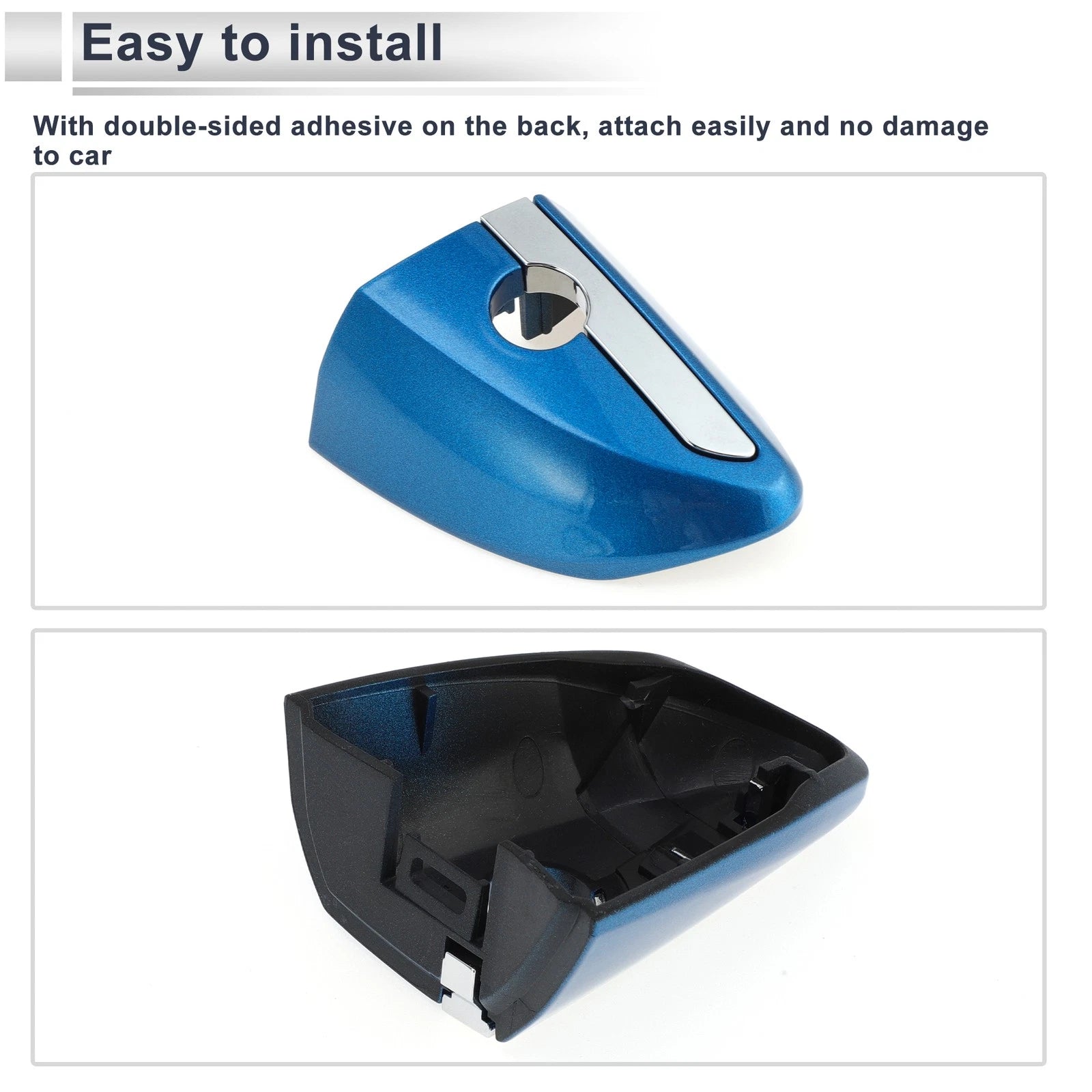 Front Left Door Handle Lock Cylinder Cover for Toyota Corolla (2014–2018) Blue