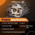 2x Rear Wheel Hub for Ford Fusion Lincoln MKZ (2014–2020) 512497 DG9Z1104C