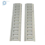 Set of 2 Silver Track Tie Down Rail Kit for Garages