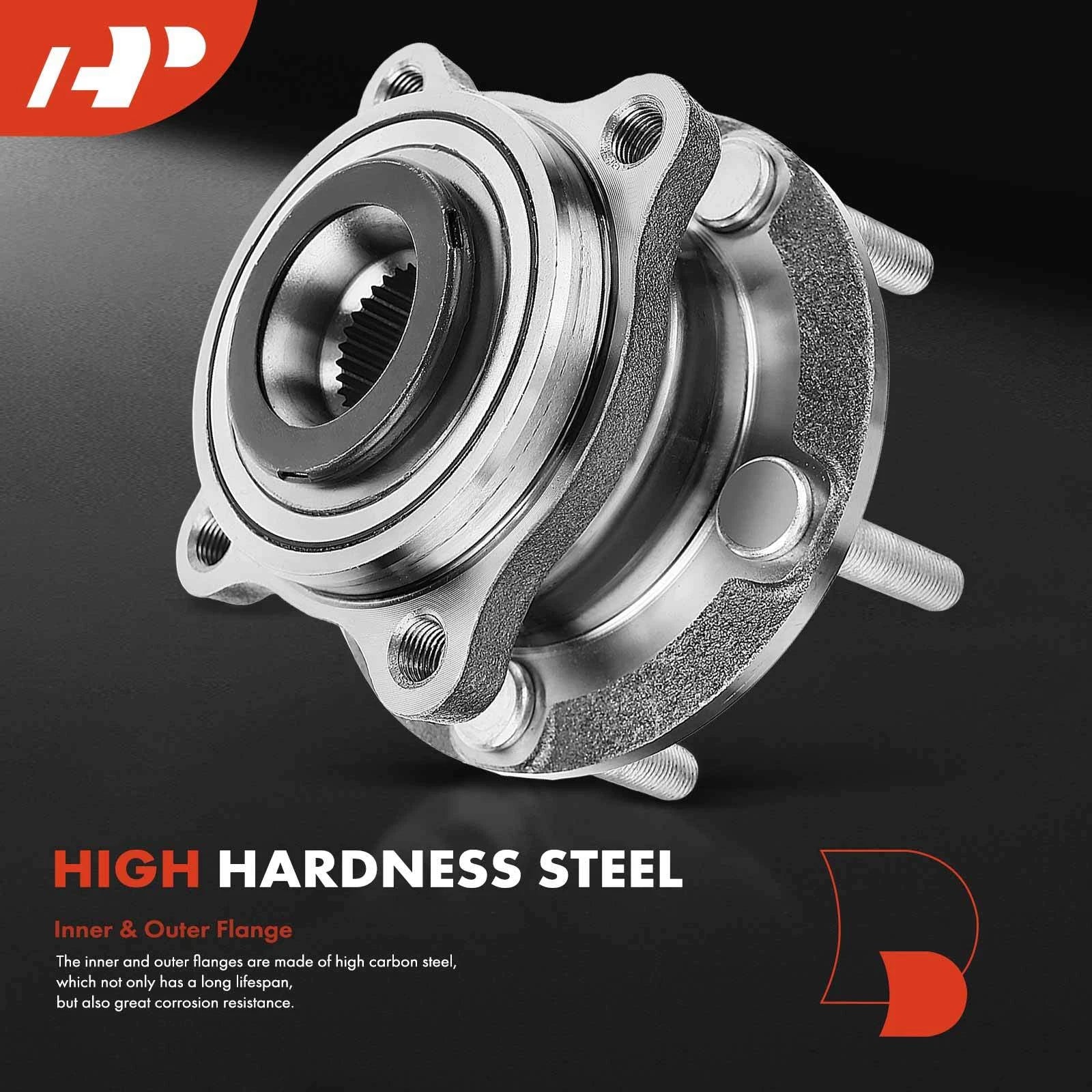 2X Front Wheel Hub & Bearing Assembly for Hyundai Sonata (2015–2019)