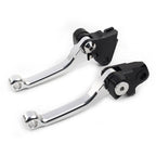 Silver Pivot Brake Clutch Levers for Kawasaki KX250F KX450F (2004–2023)
